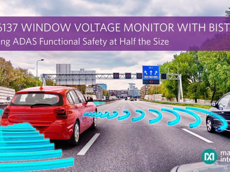 Voltage monitoring IC saves space, offers self-test feature