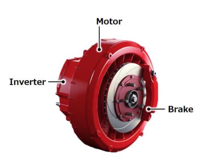 Hitachi shrinks in-wheel drive for compact EVs