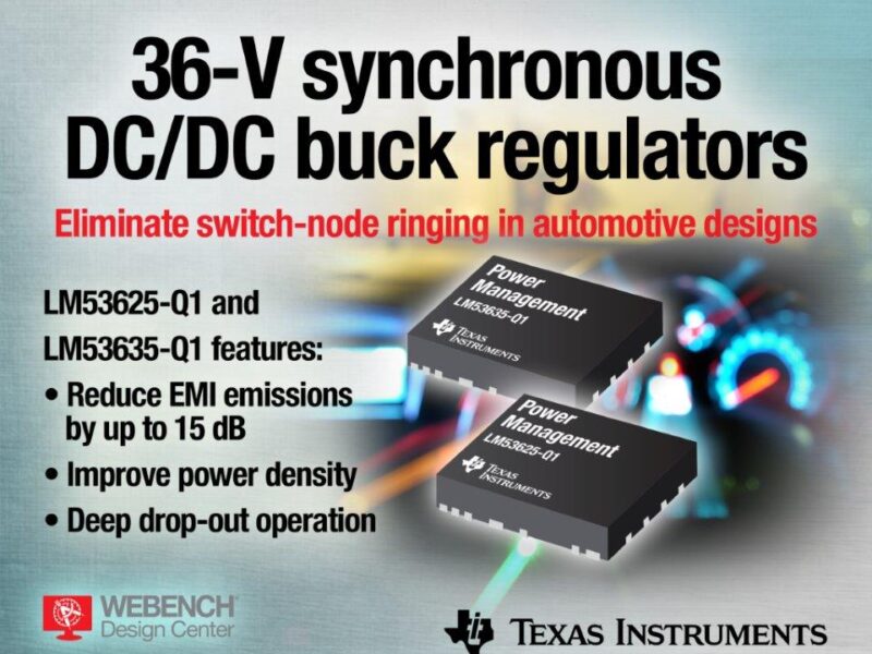 No more switch-node ringing with TI’s new DC/DC buck regulators