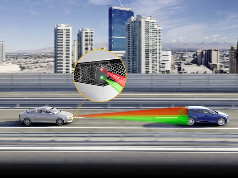 3D Lidar generates environmental model from time-of-flight measurement