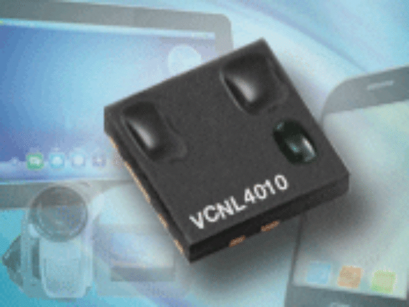 Fully integrated proximity and ambient light optical sensor features power-saving interrupt function