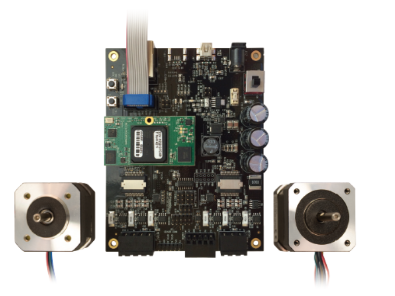 Dual-axis motor control kit uses mixed-signal programmable IC