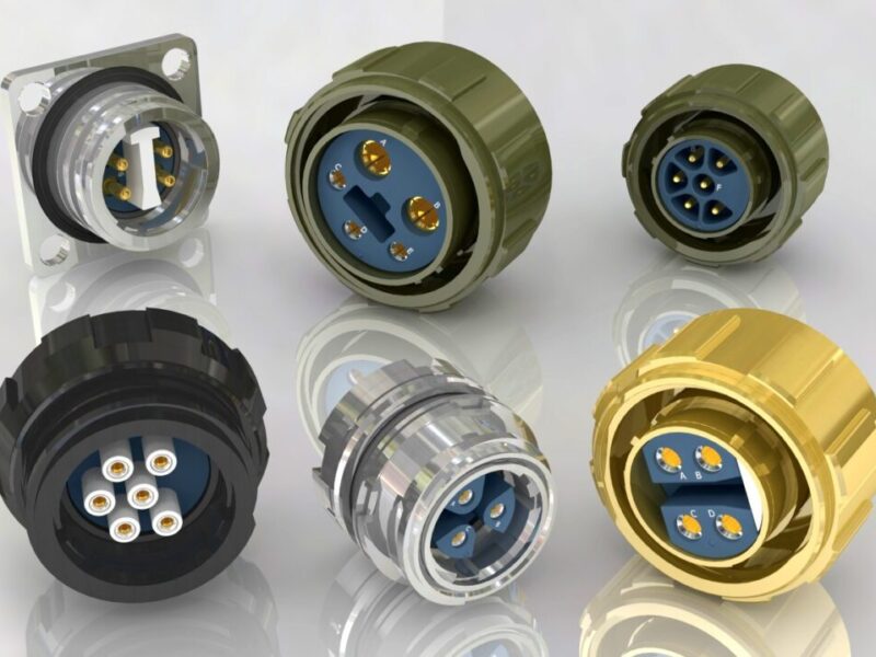 Rugged IP67 rated screw coupling circular connectors