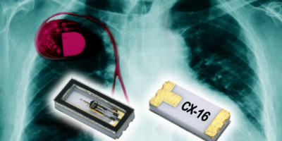 Miniature telemetry crystal for use in medical implantable devices