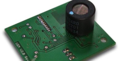 Volatile organic compounds sensor module reacts to various substances