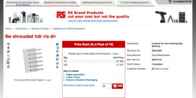 RS Components revamps its website to increase focus on its e-centric vision