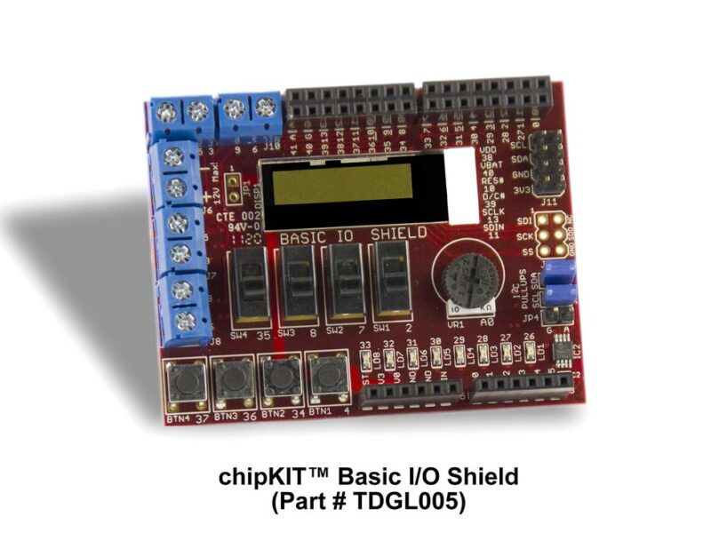 Arduino shields feature PIC32