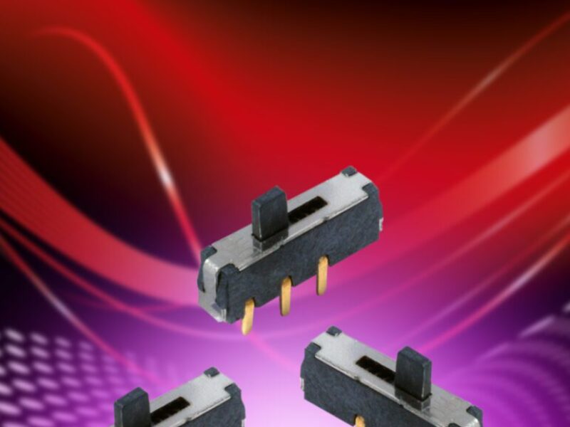 8.85x2mm miniature slide switch with auto-return slider