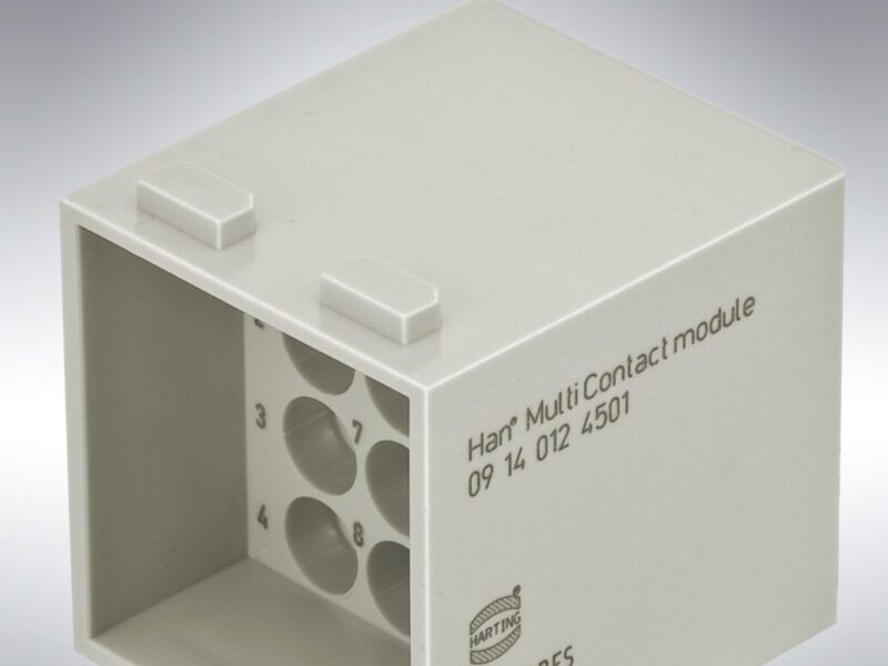 Multi contact double module for optical waveguides