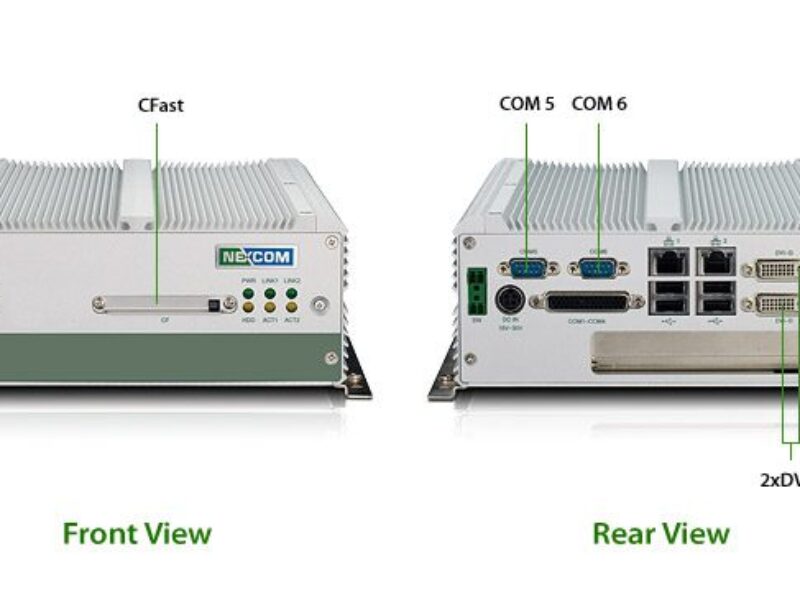 Fanless industrial PC boast two DVI-D interfaces