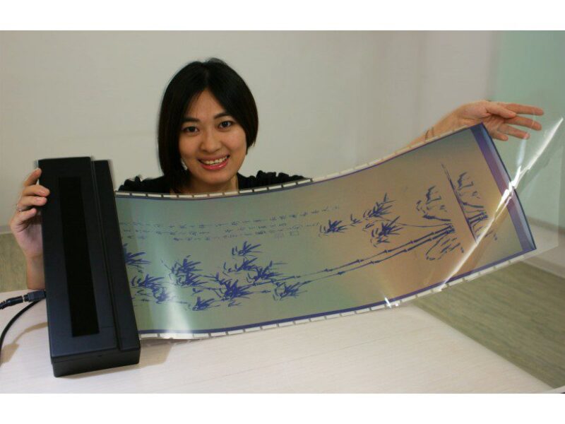 Flexible e-paper in place of office printer paper