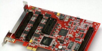 PCI Express I/O board has 16 differential analogue inputs