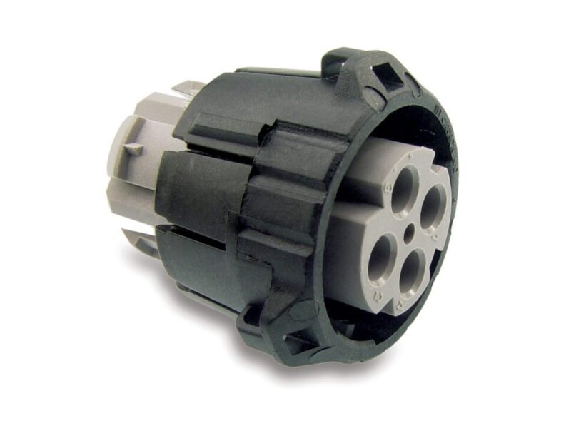 Transportation connectors with individual wire sealing to IP67/IP69K