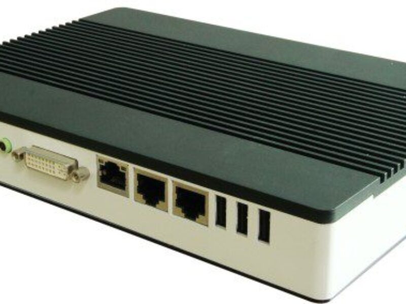 Fanless embedded computing platform runs the D2700 Intel Atom processor