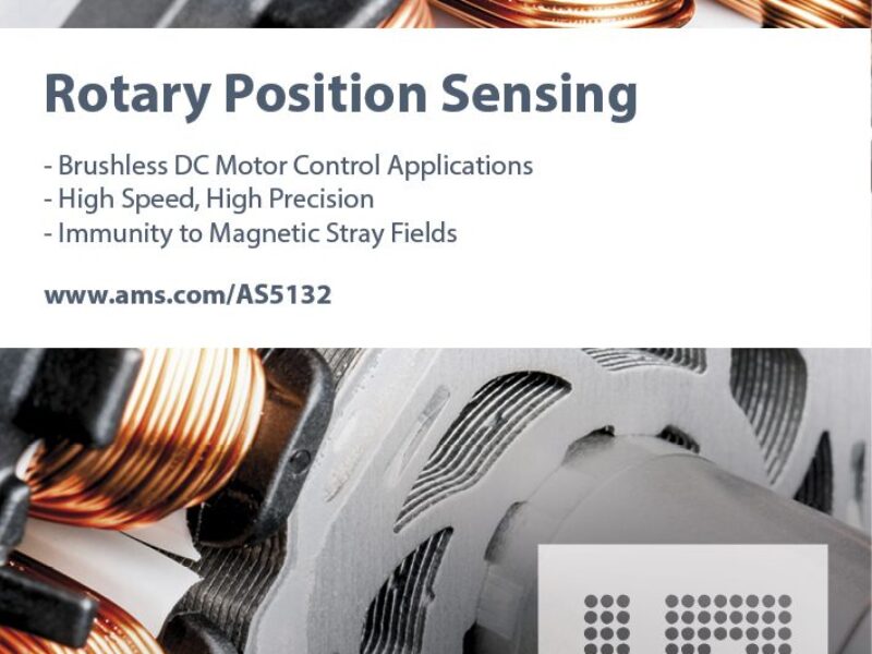 Rotary position sensor uses pre-commutation technique for accuracy at high rotation speeds