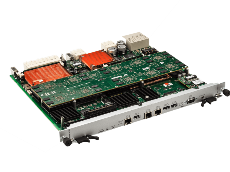 ATCA media processing blade supports 576 asynchronous DSP cores