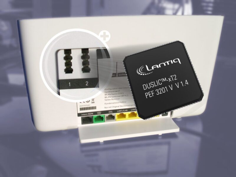 Subscriber line interface circuit in a 10x10mm single package