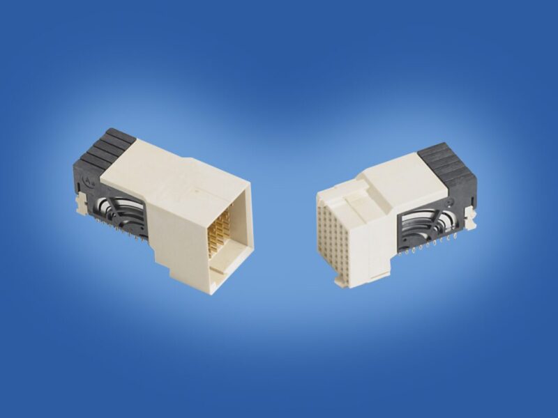 Shield-less connector supports 12.5Gb/s data rate applications
