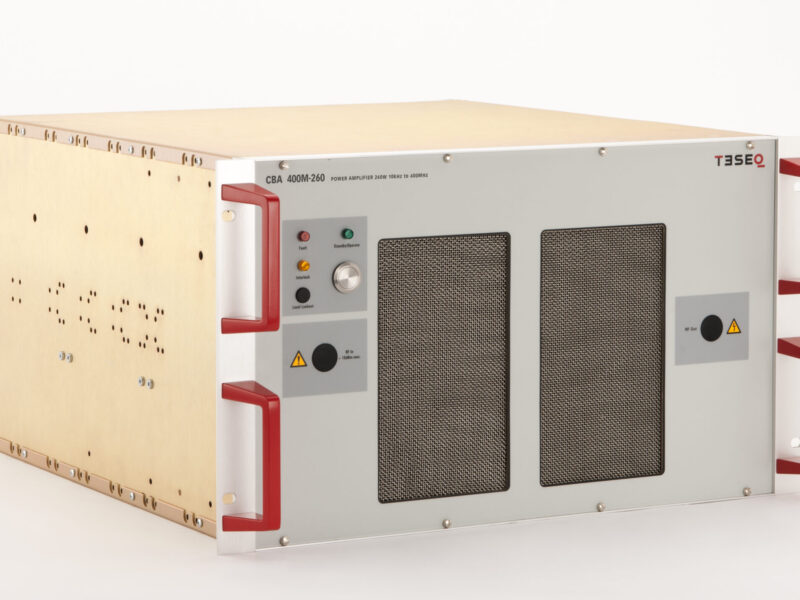 Test EMC parameters with 260W, 10 kHz to 400 MHz amp