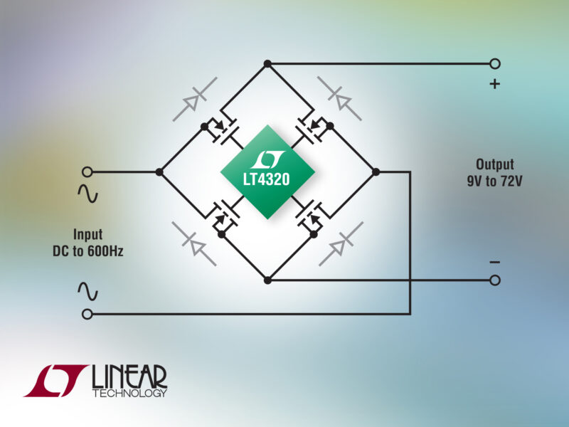 Rectification controller chip simulates ideal diodes with MOSFETs
