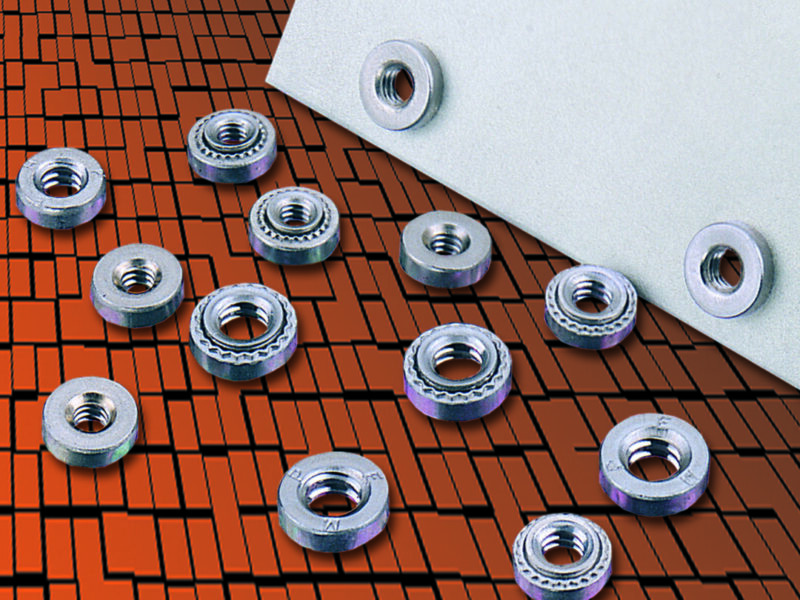 Fasteners with self-clinching nuts suit assemblies on ultra-thin metal sheets