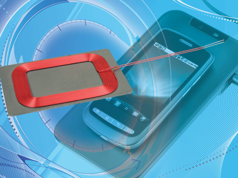 Receiver coil for 7-V wireless charging circuitry in distribution