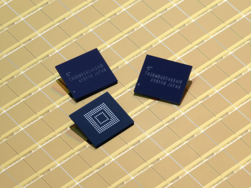 Toshiba embedded NAND flash memory modules in distribution