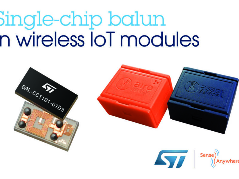 Single-chip balun integrated into sensor-enabled RF modules
