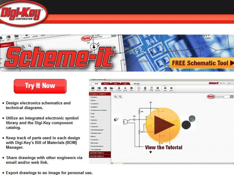 Digi-Key upgrades its Free Scheme-it circuit design tool