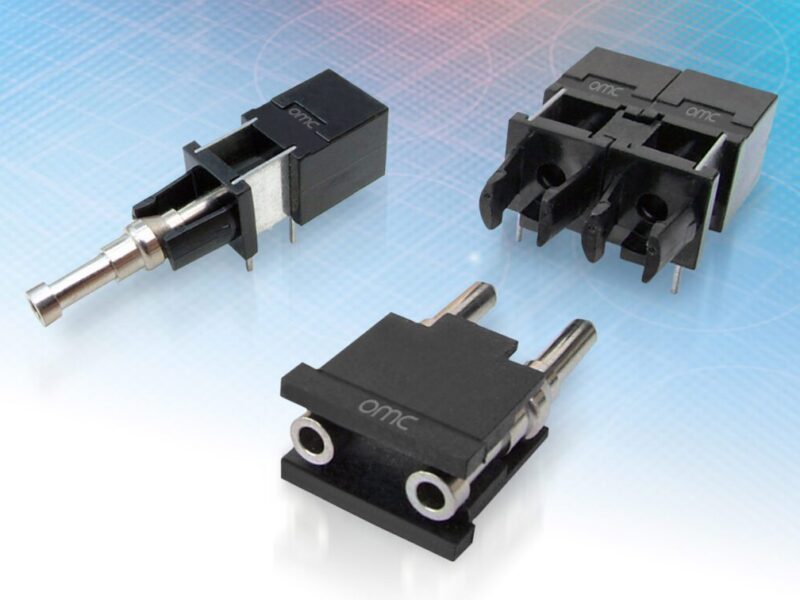 Transmitter/receiver components for industrial optical fibre systems