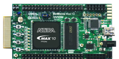 Evaluation board for Altera’s Max 10 flash-based ‘system’ FPGAs