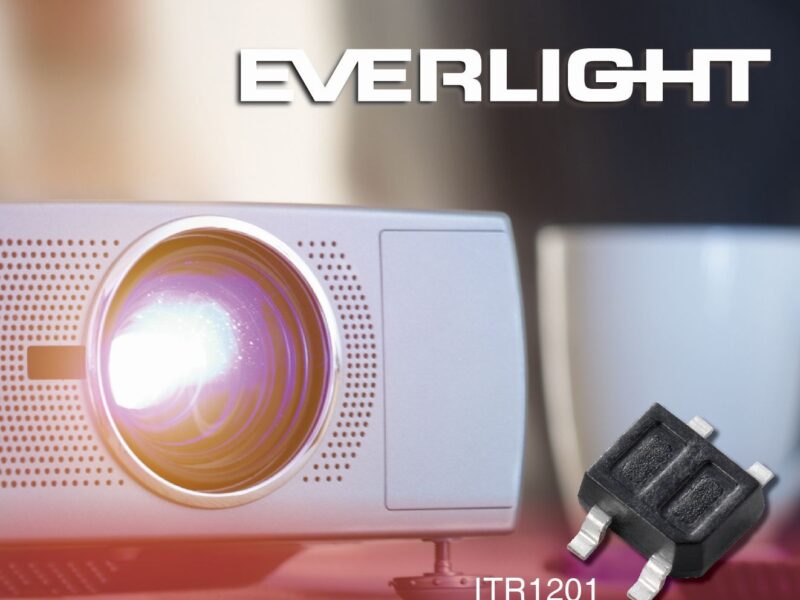 Reflective sensor integrates GaAs IR-LED and phototransistor