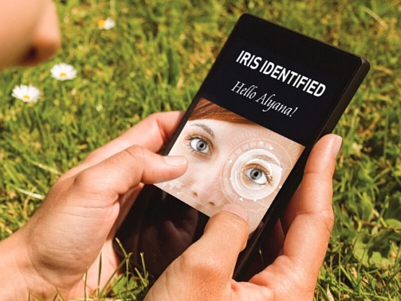 Iris-recognition sensor brings biometric security to mobile devices