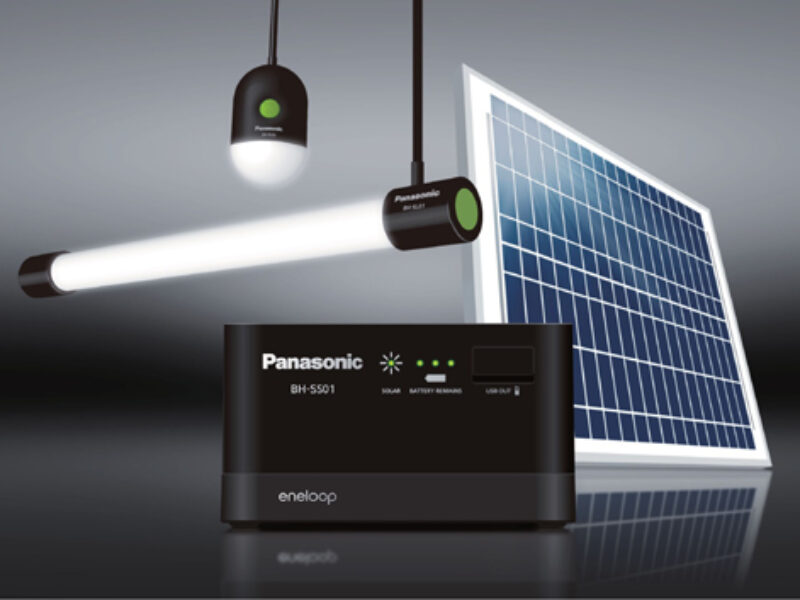 Panasonic solar storage system provides LED lighting, power