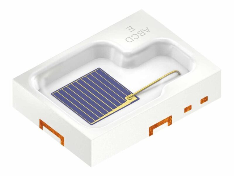 Super low-profile IRED focuses on mobile device eye tracking