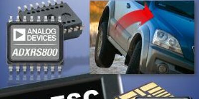 MEMS gyroscope provides shock and vibration immunity for automotive applications