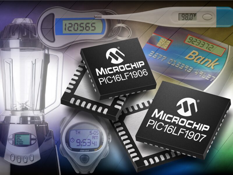 Microcontrôleurs PIC 8 bits intégrant la technologie XLP et le pilotage d&rsquo;afficheurs LCD