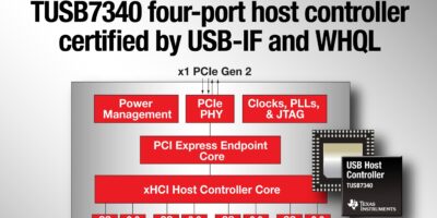 TI propose le premier contrôleur hôte de type USB SuperSpeed certifié par l&rsquo;USB-IF