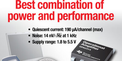 Amplificateurs opérationnels à faible consommation