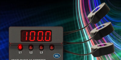 Ampèremètre numérique encastrable pour réseaux AC triphasés