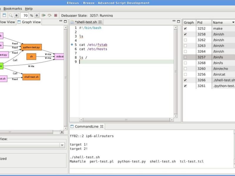Tracing mixed-tool flows graphically
