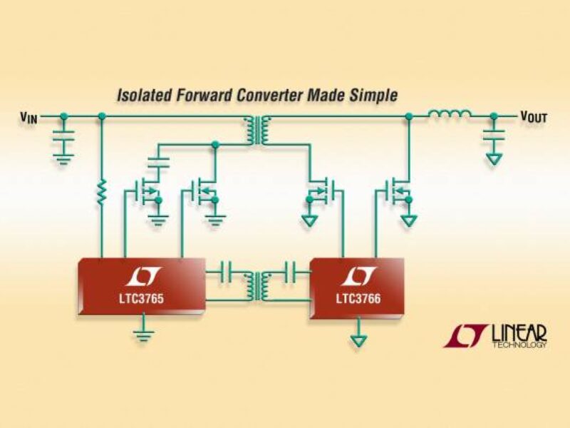 Isolated forward converter chipset simplifies design, enhances system reliability