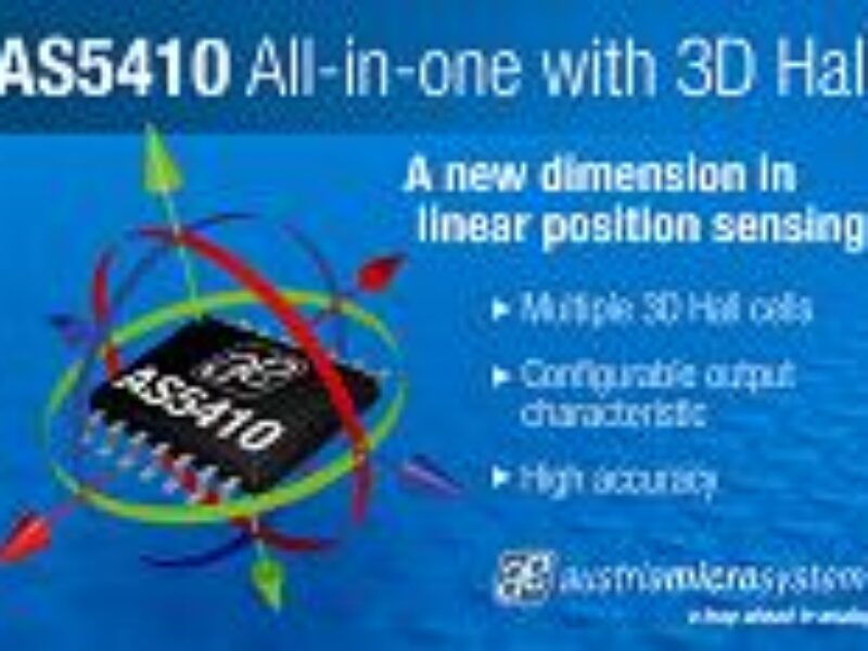 Absolute linear position sensor IC is first product in fully-featured 3D Hall platform