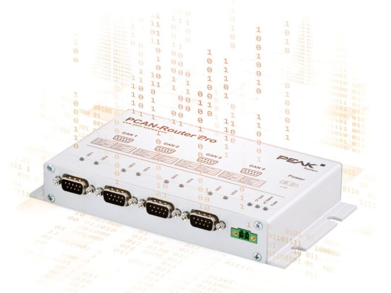 4-channel CAN bus router is freely programmable