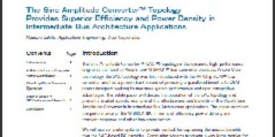 Understanding Sine Amplitude Converter Topology