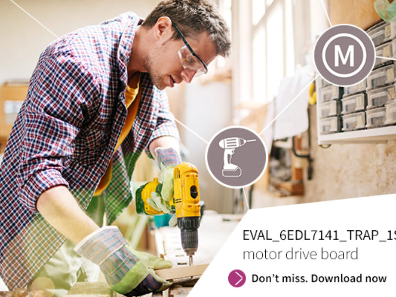 New motor drive board optimized for 18 V battery-powered tools | Application Note