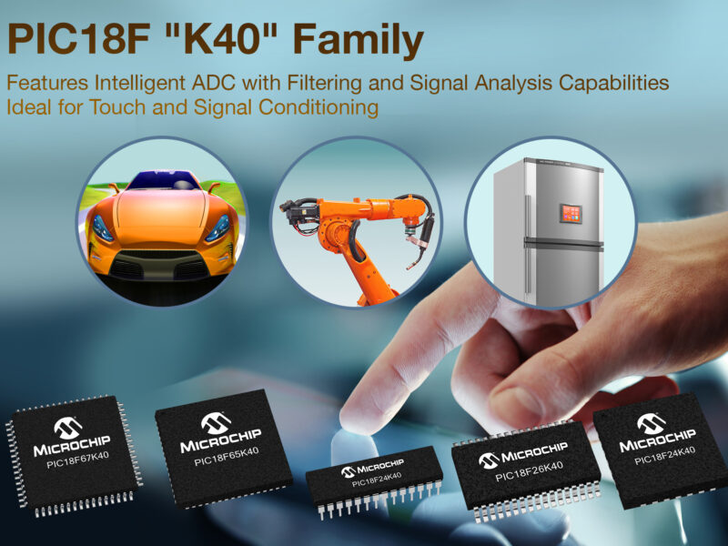 Microchip’s 8bit PIC18 family frees CPU with independent peripherals