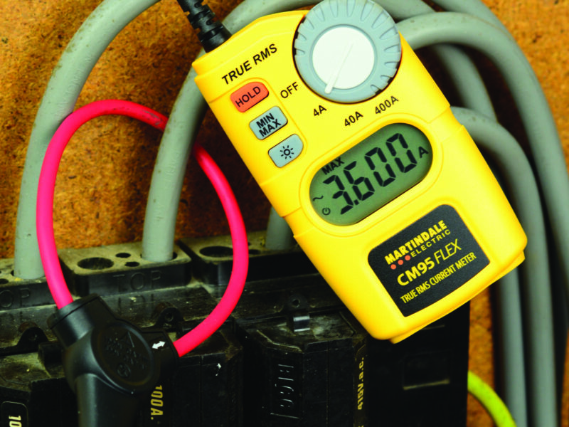 Current meters focus on hard to reach conductors