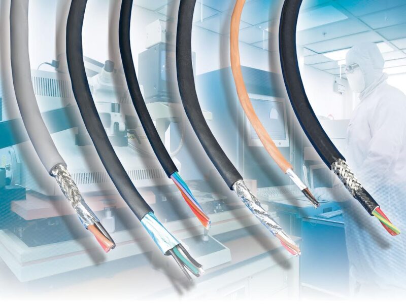 Class 1 cleanroom cables withstand extreme temperatures and chemicals