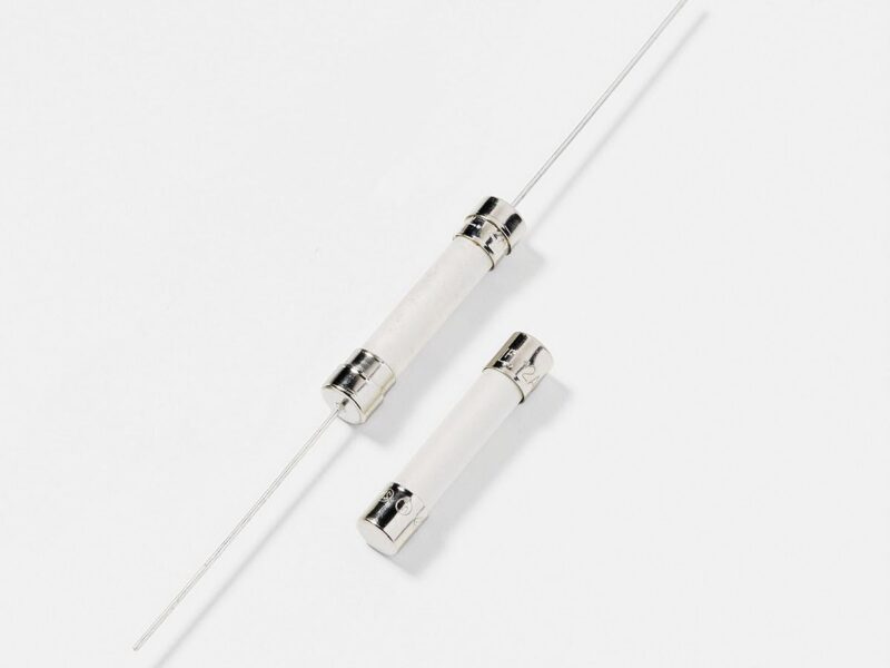 500VAC-rated ceramic-body fuses protect AC power lines